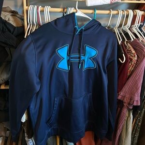 Very nice blue under armour sweat shirt!